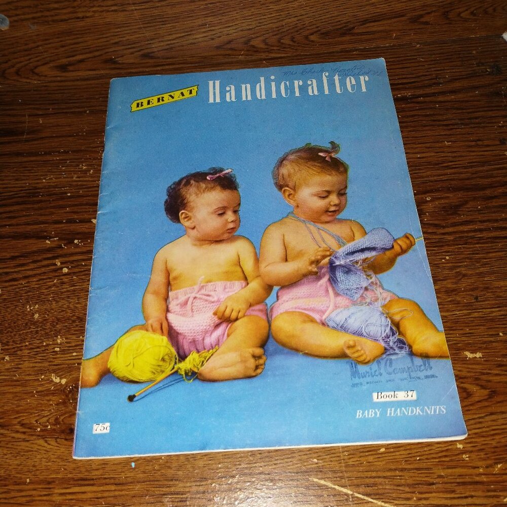 Bernat Handicrafter Book # 37 - Baby Handknits (Bernat, 1951)
